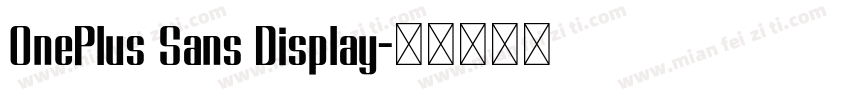 OnePlus Sans Display字体转换